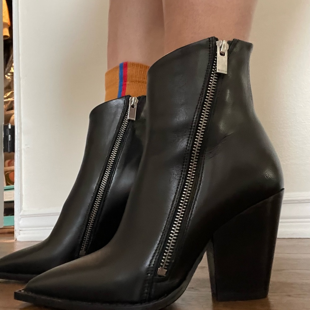 Kooples Leather Ankle Boots